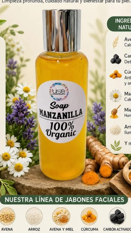 Jabon Liquido Facial Manzanilla 120 ML